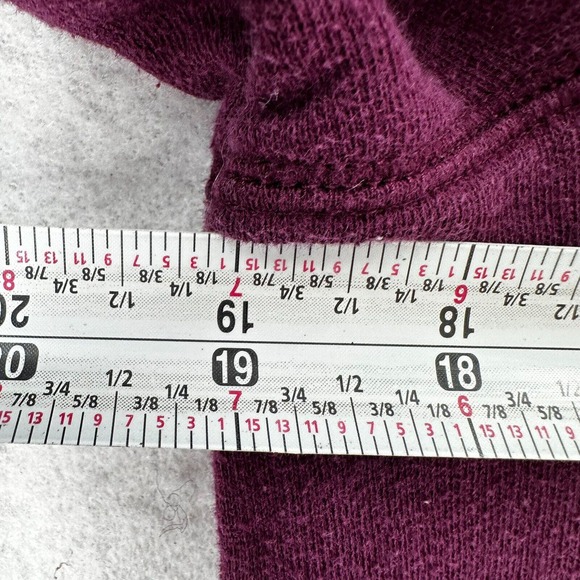 Pink Victoria's Secret Sweatshirt Womens SMALL Long Sleeve Graphic Burgundy - Picture 11 of 13